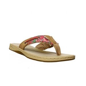 Sperry Seafish sequin flip-flops